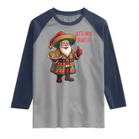 Funny Santa Taco Mexican Raglan Shirt Let Us Taco About It - Wonder Print Shop
