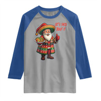Funny Santa Taco Mexican Raglan Shirt Let Us Taco About It - Wonder Print Shop