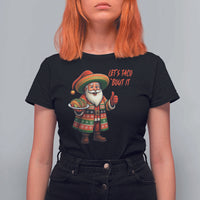 Funny Santa Taco Mexican T Shirt For Women Let Us Taco About It - Wonder Print Shop