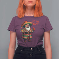 Funny Santa Taco Mexican T Shirt For Women Let Us Taco About It - Wonder Print Shop