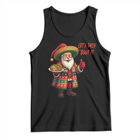 Funny Santa Taco Mexican Tank Top Let Us Taco About It - Wonder Print Shop