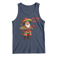 Funny Santa Taco Mexican Tank Top Let Us Taco About It - Wonder Print Shop