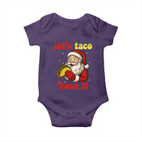 Funny Santa Taco Baby Onesie Let Us Taco About It - Wonder Print Shop