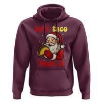 Funny Santa Taco Hoodie Let Us Taco About It - Wonder Print Shop