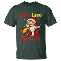 Funny Santa Taco T Shirt Let Us Taco About It - Wonder Print Shop