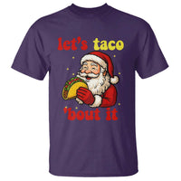 Funny Santa Taco T Shirt Let Us Taco About It - Wonder Print Shop