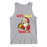 Funny Santa Taco Tank Top Let Us Taco About It - Wonder Print Shop