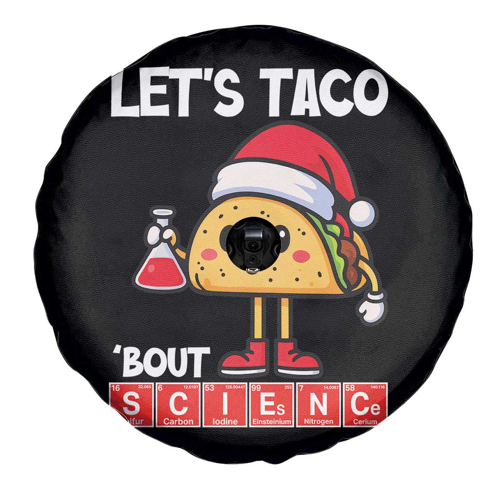 Funny Taco Mexican Christmas Spare Tire Cover Let Us Taco About Science - Wonder Print Shop