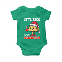 Funny Taco Mexican Christmas Baby Onesie Let Us Taco About Science - Wonder Print Shop