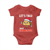 Funny Taco Mexican Christmas Baby Onesie Let Us Taco About Science - Wonder Print Shop