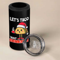 Funny Taco Mexican Christmas 4 in 1 Can Cooler Tumbler Let Us Taco About Science - Wonder Print Shop