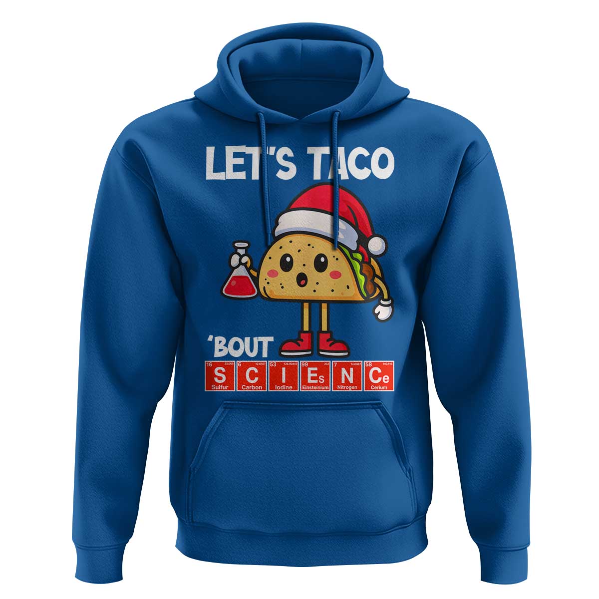 Funny Taco Mexican Christmas Hoodie Let Us Taco About Science - Wonder Print Shop