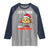 Funny Taco Mexican Christmas Raglan Shirt Let Us Taco About Science - Wonder Print Shop