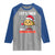 Funny Taco Mexican Christmas Raglan Shirt Let Us Taco About Science - Wonder Print Shop