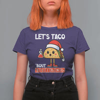 Funny Taco Mexican Christmas T Shirt For Women Let Us Taco About Science - Wonder Print Shop