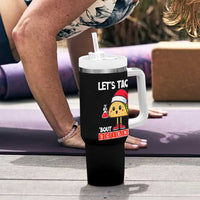 Funny Taco Mexican Christmas Tumbler With Handle Let Us Taco About Science - Wonder Print Shop
