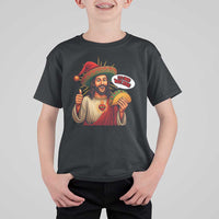 Funny Jesus Taco Mexican T Shirt For Kid Let Us Taco About Jesus - Wonder Print Shop