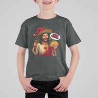 Funny Jesus Taco Mexican T Shirt For Kid Let Us Taco About Jesus - Wonder Print Shop