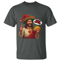 Funny Jesus Taco Mexican T Shirt Let Us Taco About Jesus - Wonder Print Shop