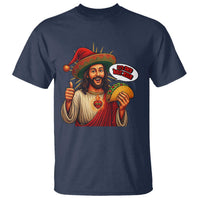 Funny Jesus Taco Mexican T Shirt Let Us Taco About Jesus - Wonder Print Shop
