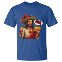 Funny Jesus Taco Mexican T Shirt Let Us Taco About Jesus - Wonder Print Shop