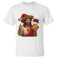 Funny Jesus Taco Mexican T Shirt Let Us Taco About Jesus - Wonder Print Shop