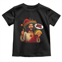 Funny Jesus Taco Mexican Toddler T Shirt Let Us Taco About Jesus - Wonder Print Shop