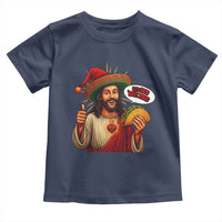 Funny Jesus Taco Mexican Toddler T Shirt Let Us Taco About Jesus - Wonder Print Shop