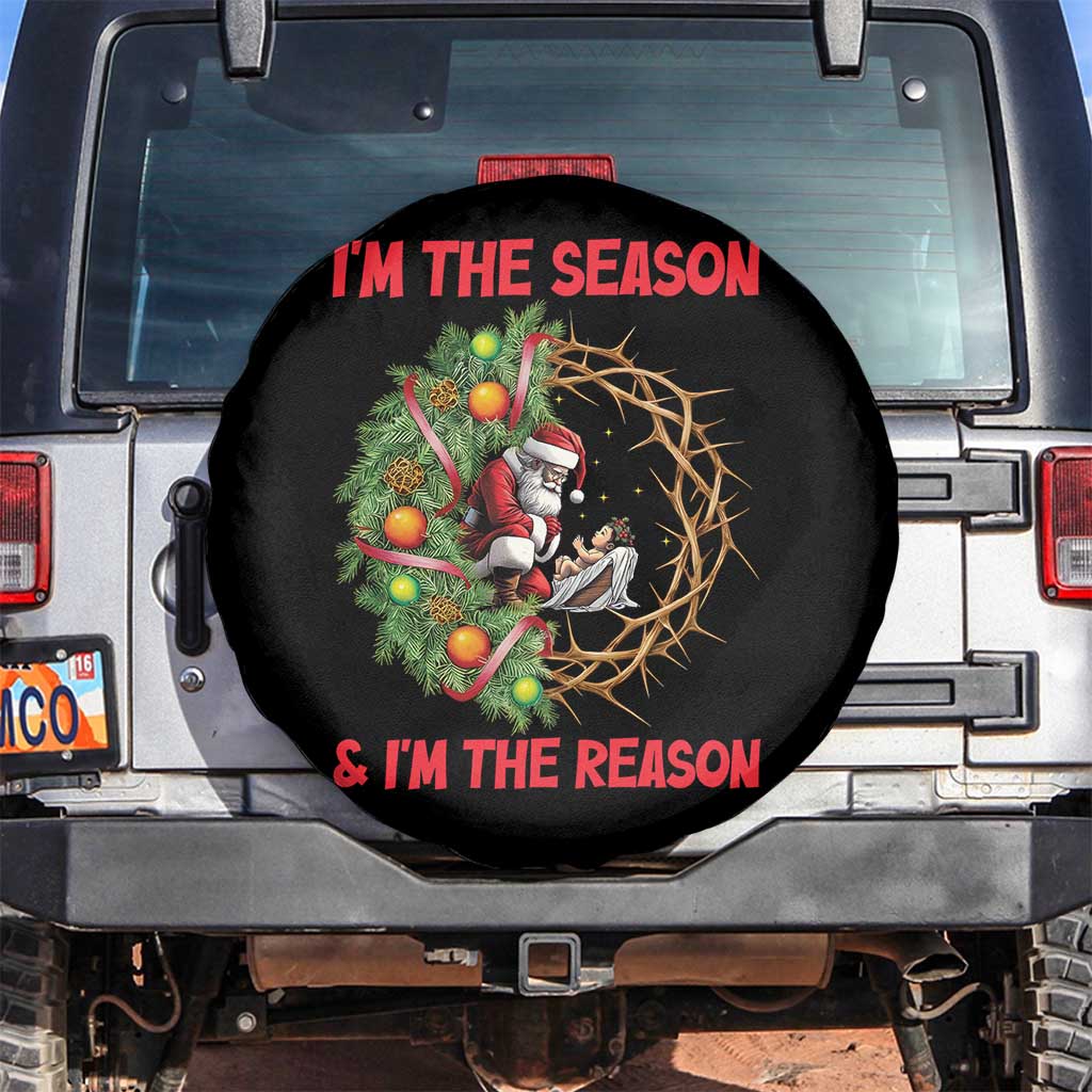 Santa Christmas Spare Tire Cover Baby Jesus Christian Xmas - Wonder Print Shop