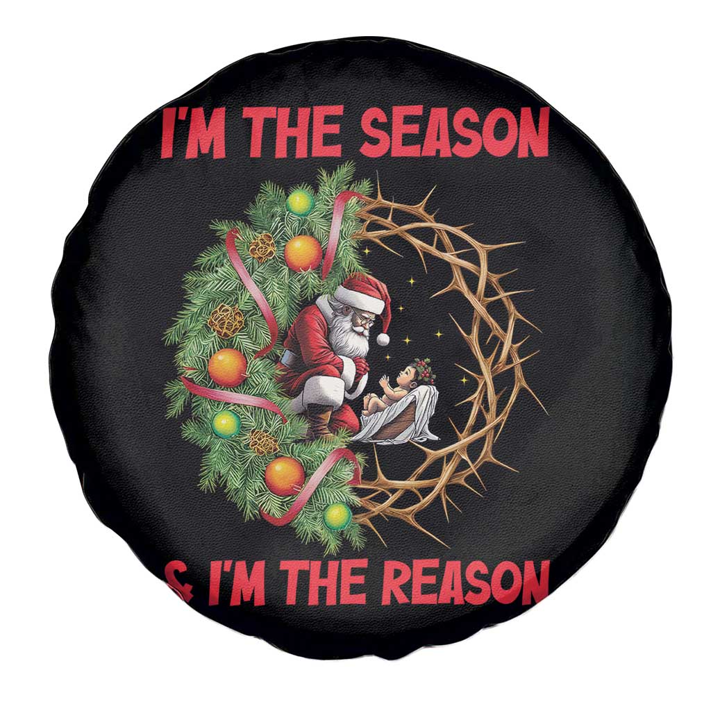 Santa Christmas Spare Tire Cover Baby Jesus Christian Xmas - Wonder Print Shop