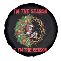 Santa Christmas Spare Tire Cover Baby Jesus Christian Xmas - Wonder Print Shop
