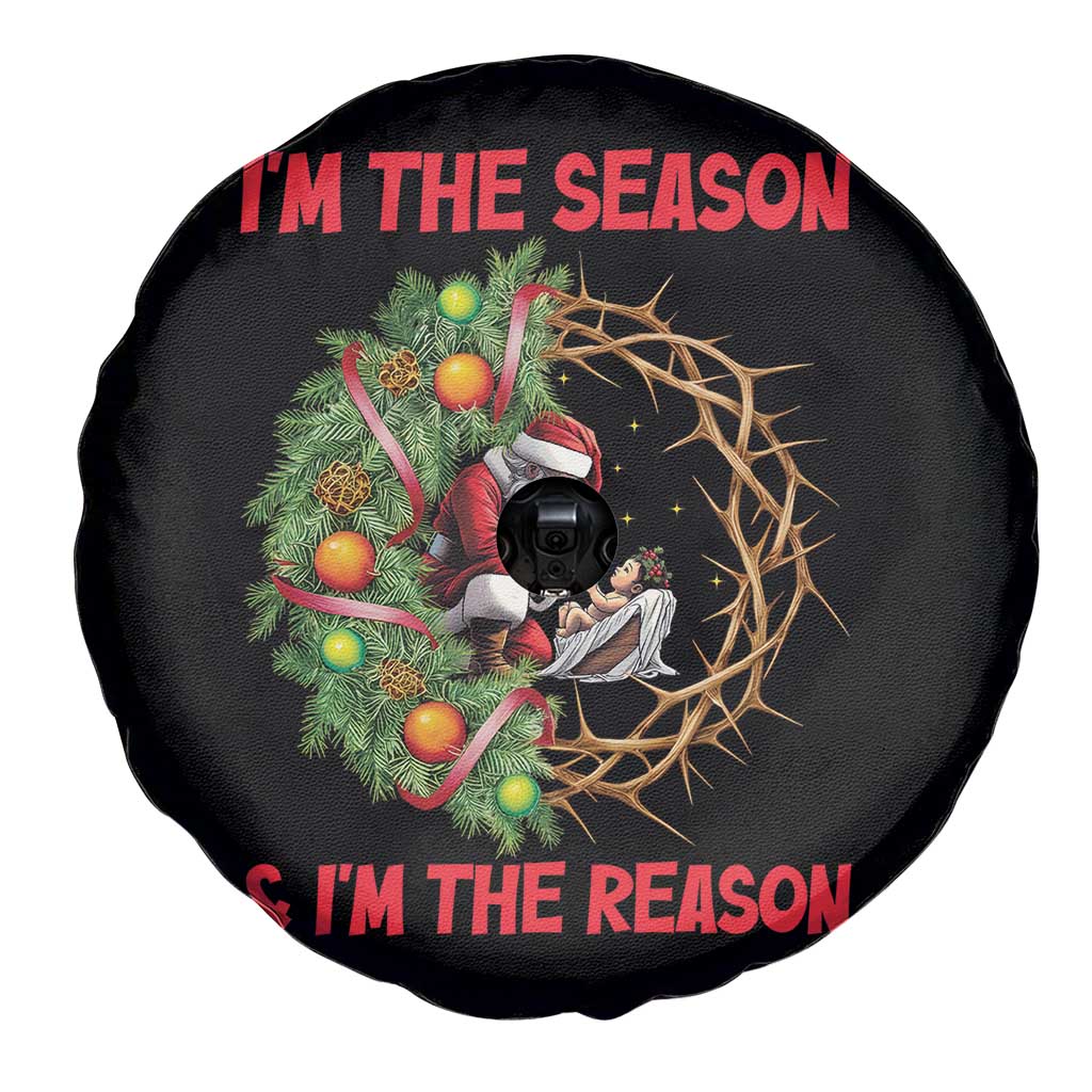 Santa Christmas Spare Tire Cover Baby Jesus Christian Xmas - Wonder Print Shop