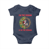 Santa Christmas Baby Onesie Baby Jesus Christian Xmas - Wonder Print Shop