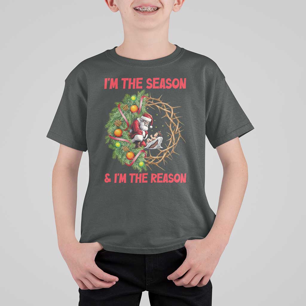 Santa Christmas T Shirt For Kid Baby Jesus Christian Xmas - Wonder Print Shop