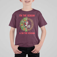 Santa Christmas T Shirt For Kid Baby Jesus Christian Xmas - Wonder Print Shop