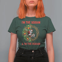 Santa Christmas T Shirt For Women Baby Jesus Christian Xmas - Wonder Print Shop