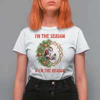 Santa Christmas T Shirt For Women Baby Jesus Christian Xmas - Wonder Print Shop