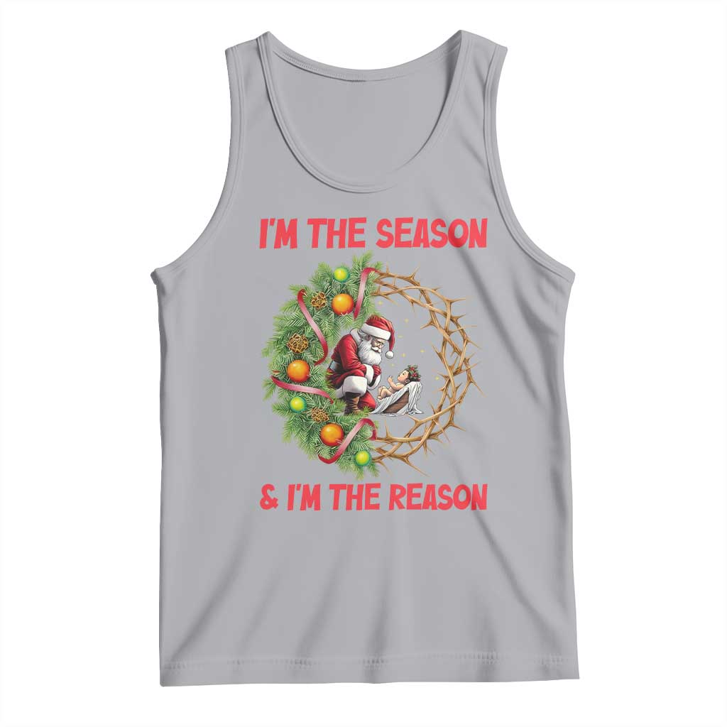 Santa Christmas Tank Top Baby Jesus Christian Xmas - Wonder Print Shop