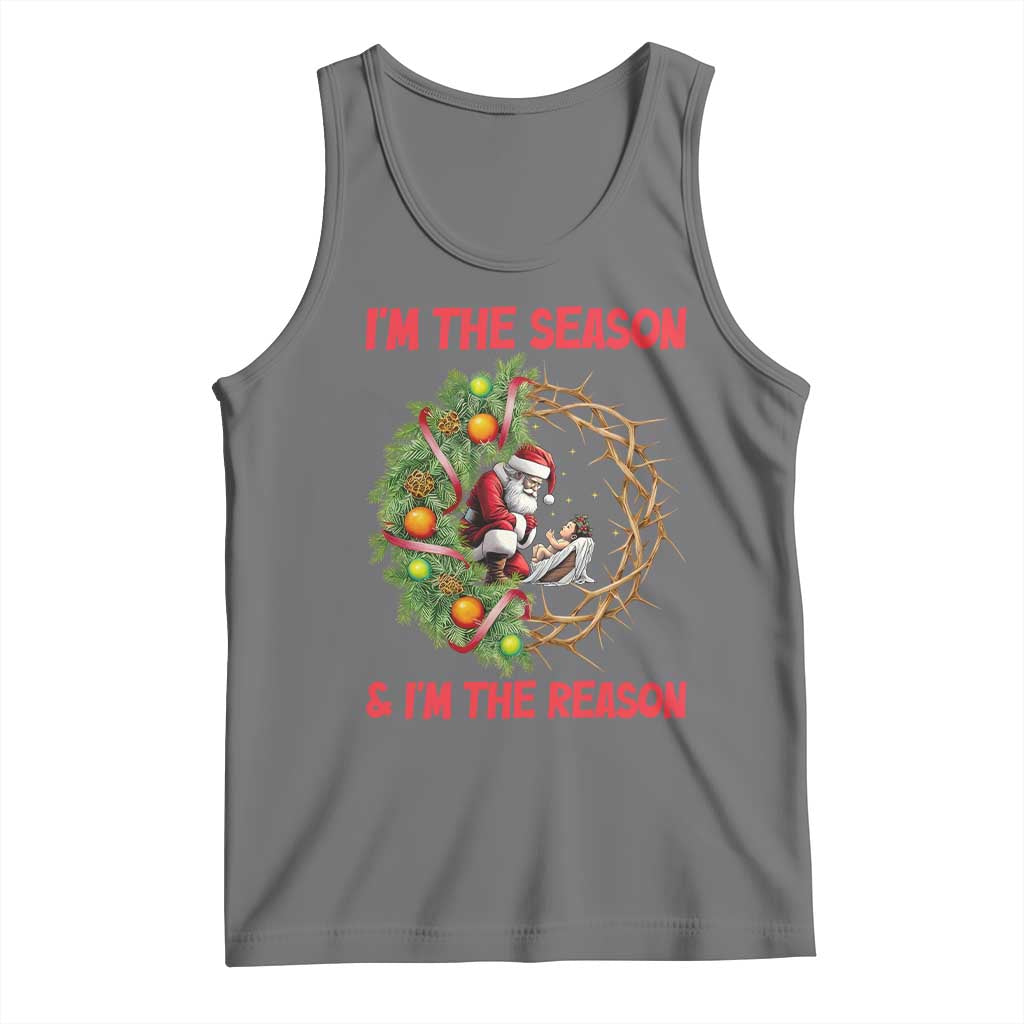 Santa Christmas Tank Top Baby Jesus Christian Xmas - Wonder Print Shop