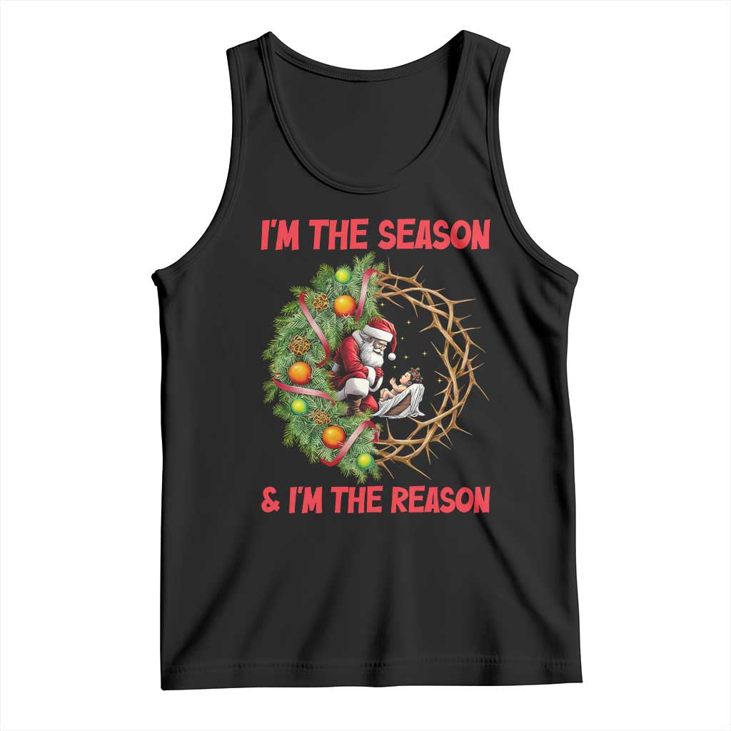 Santa Christmas Tank Top Baby Jesus Christian Xmas - Wonder Print Shop
