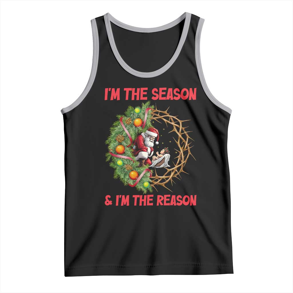 Santa Christmas Tank Top Baby Jesus Christian Xmas - Wonder Print Shop