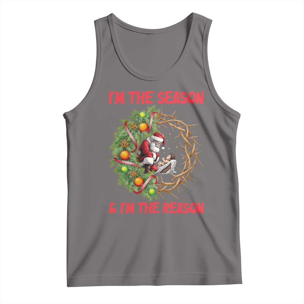 Santa Christmas Tank Top Baby Jesus Christian Xmas - Wonder Print Shop