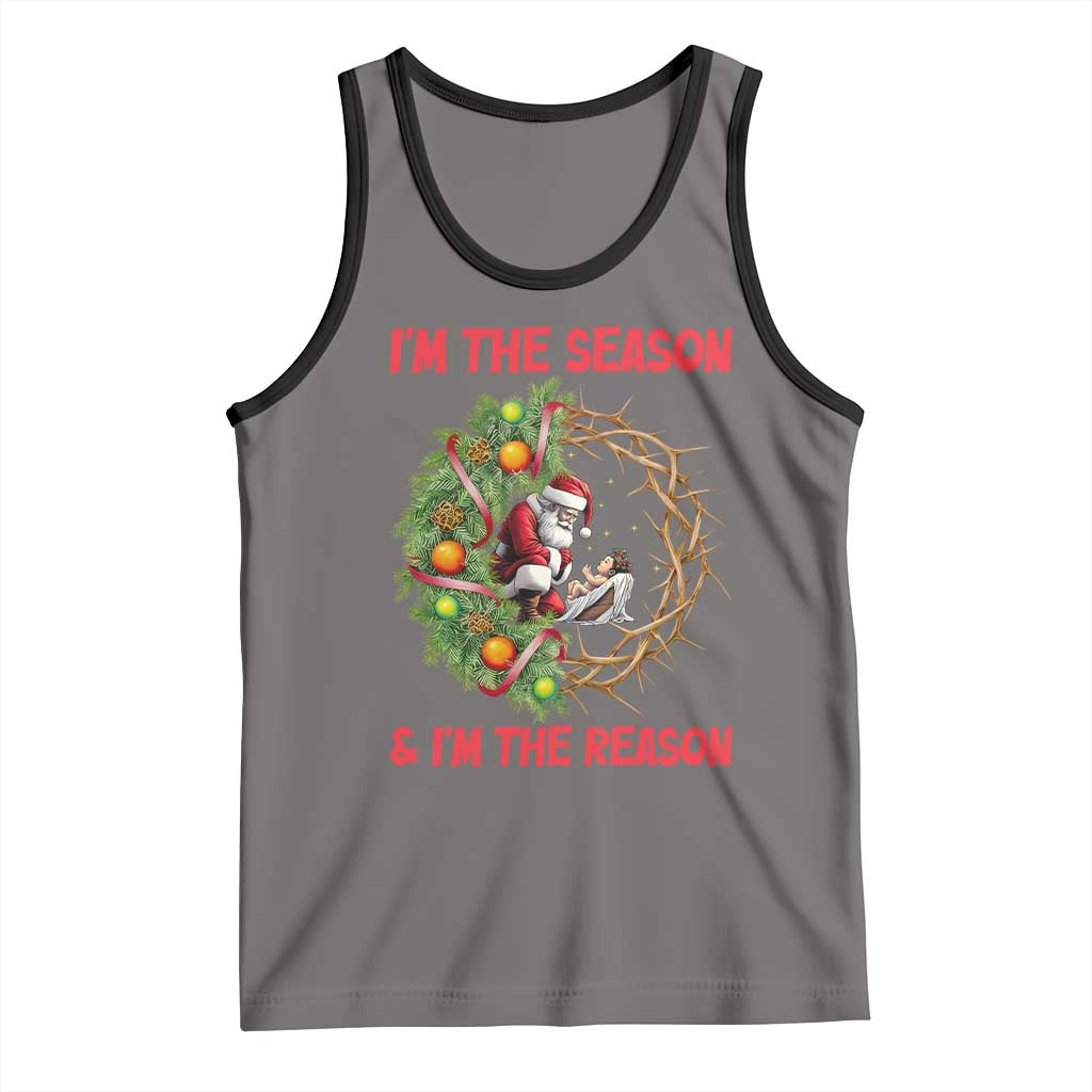 Santa Christmas Tank Top Baby Jesus Christian Xmas - Wonder Print Shop