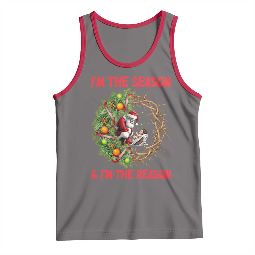 Santa Christmas Tank Top Baby Jesus Christian Xmas - Wonder Print Shop