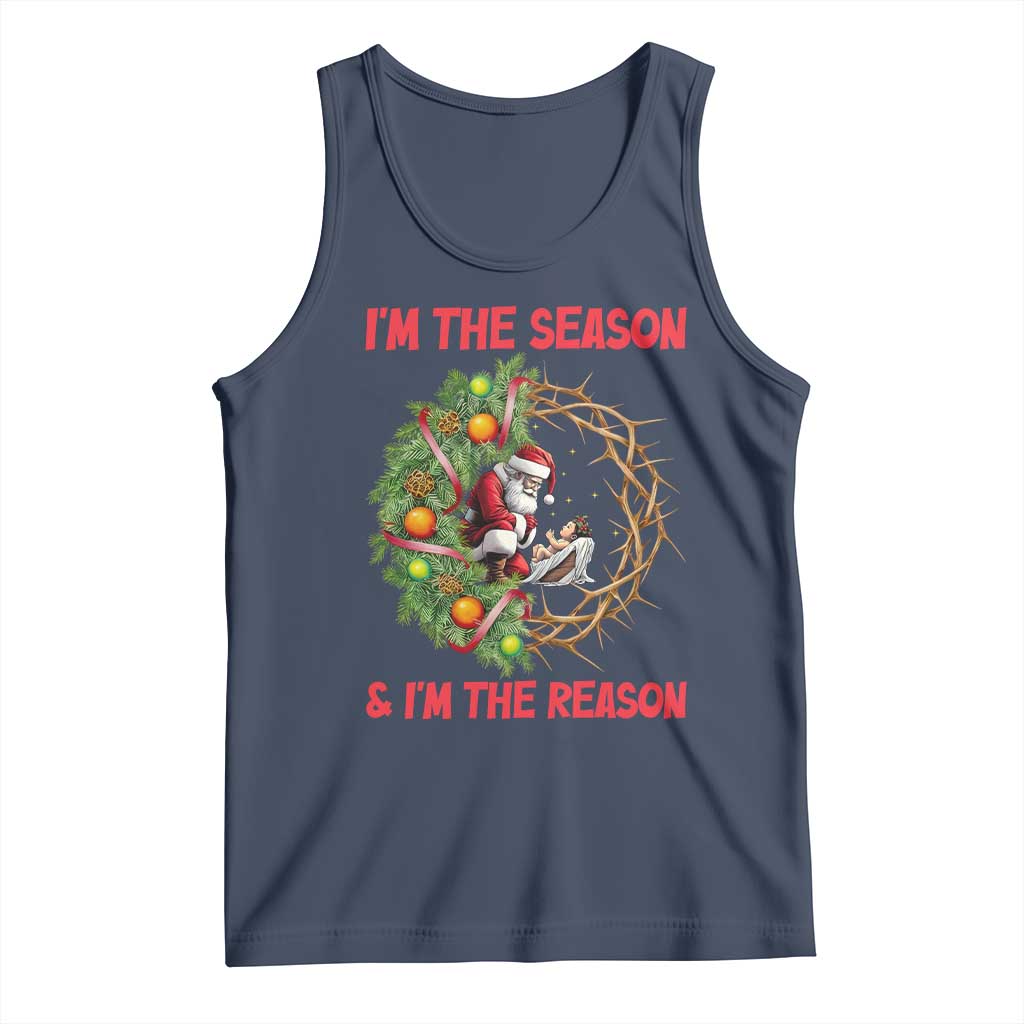 Santa Christmas Tank Top Baby Jesus Christian Xmas - Wonder Print Shop