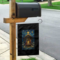 Jesus Christmas Garden Flag Starry Night Nativity Scene Xmas - Wonder Print Shop