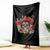 Cinco De Mayo Christmas Throw Blanket Mexican Sugar Skull Sombrero Tequila Party - Wonder Print Shop