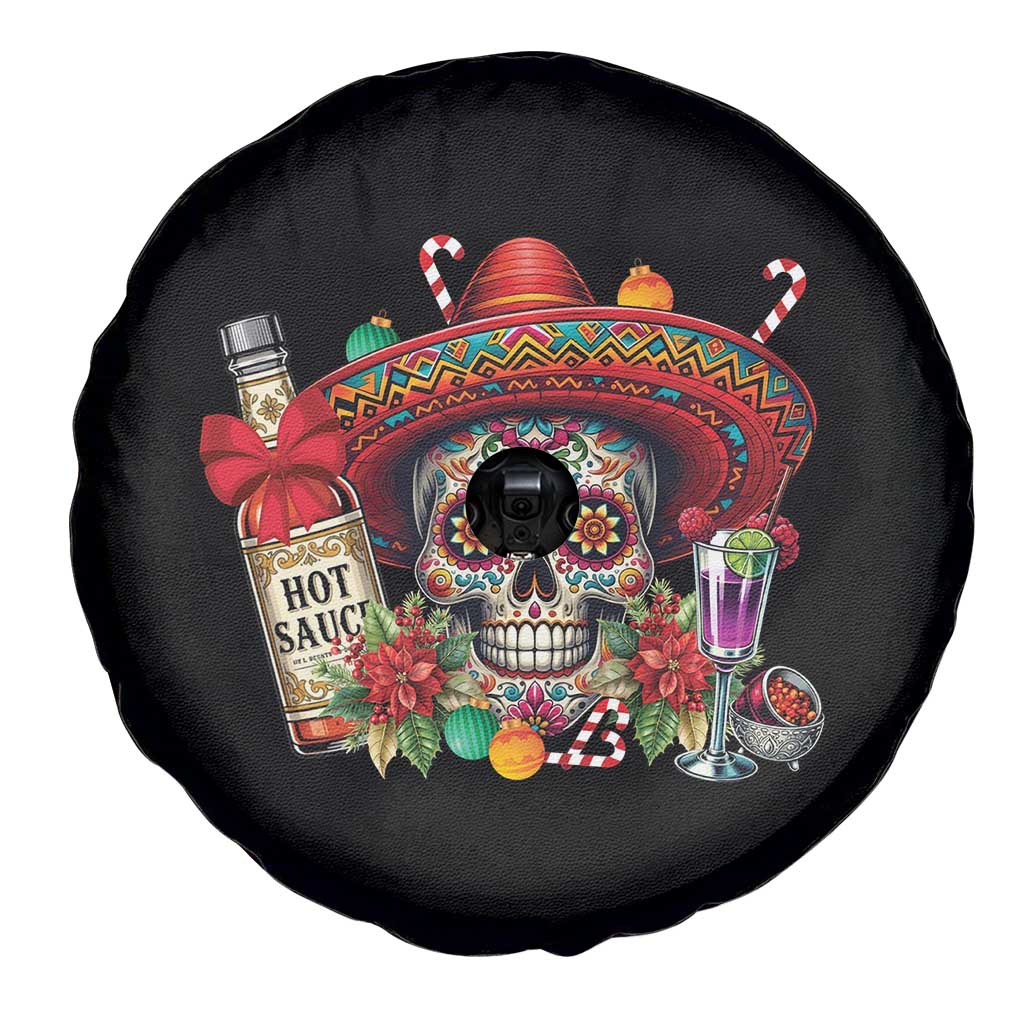 Cinco De Mayo Christmas Spare Tire Cover Mexican Sugar Skull Sombrero Tequila Party - Wonder Print Shop