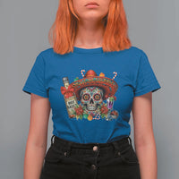 Cinco De Mayo Christmas T Shirt For Women Mexican Sugar Skull Sombrero Tequila Party - Wonder Print Shop