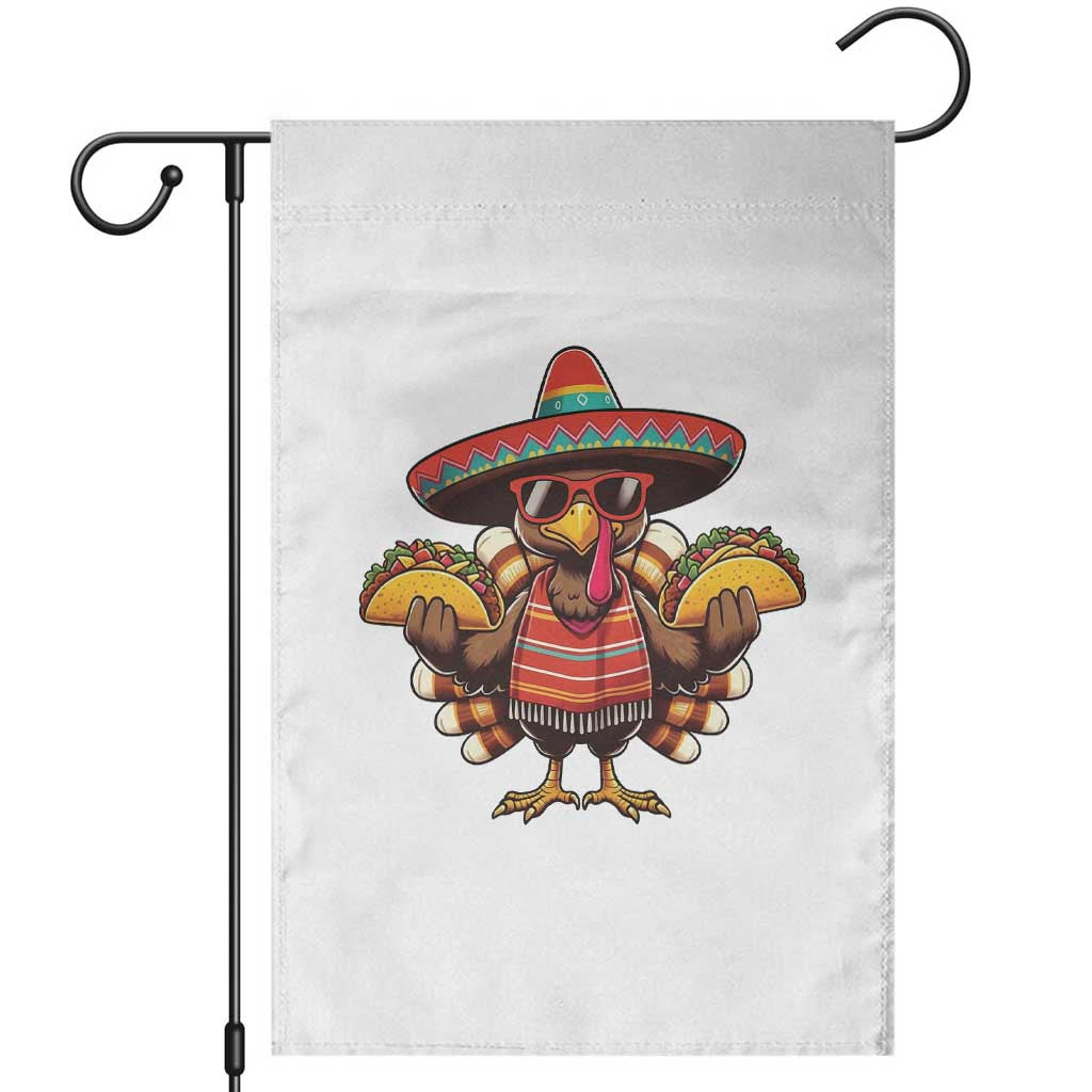 Funny Thanksgiving Turkey Garden Flag Taco Mexican Christmas - Wonder Print Shop